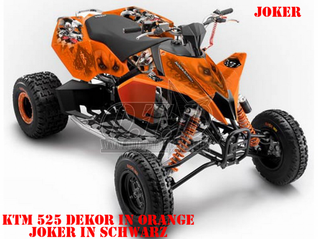 Joker Background Orange, Joker color Black-White for KTM Quad SX/XC 450/505/525